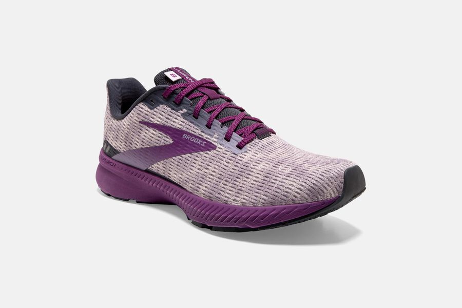 Brooks Launch 8 Road Running Shoes Womens Purple 420816-FUJ